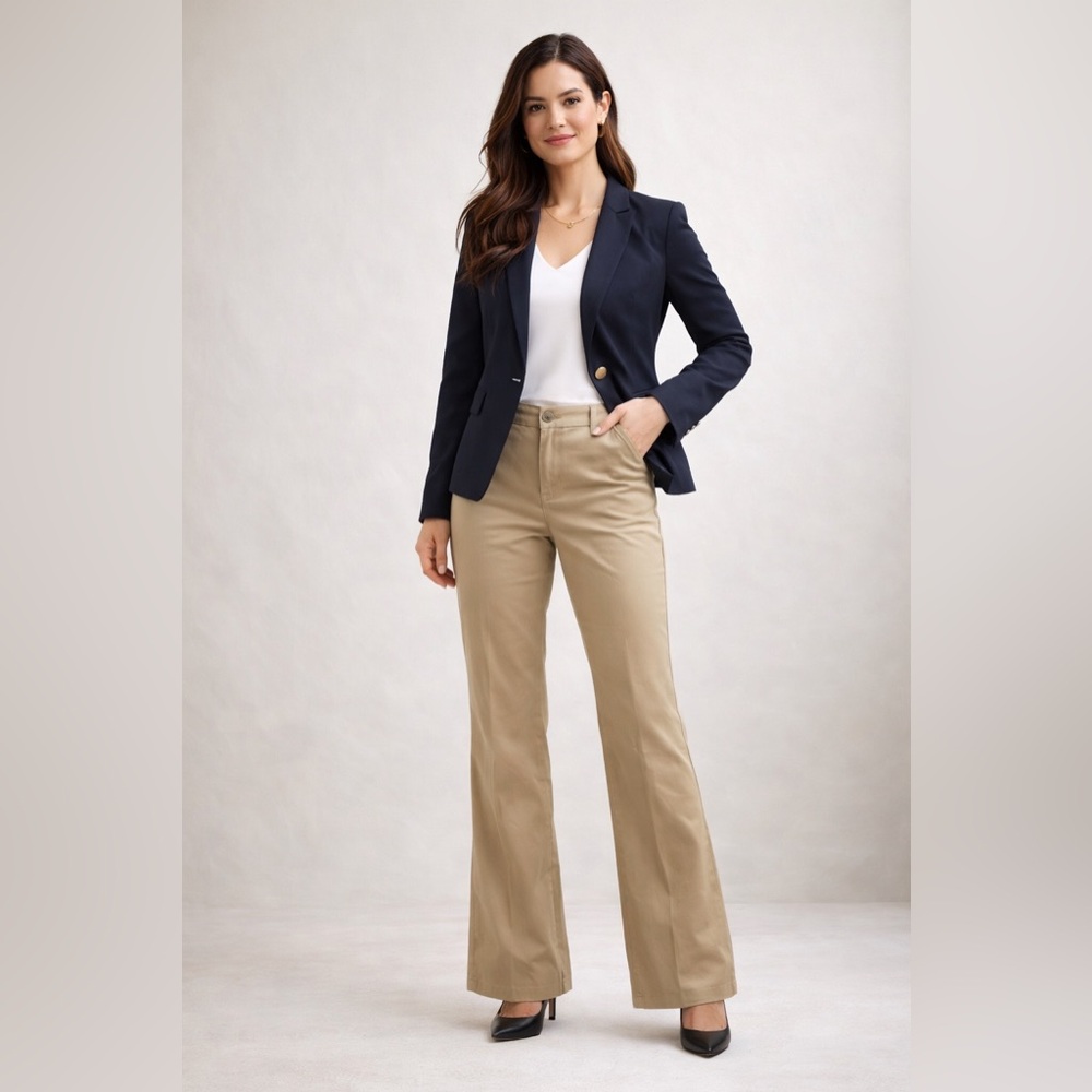 Lee Women's Beige Flare Pants